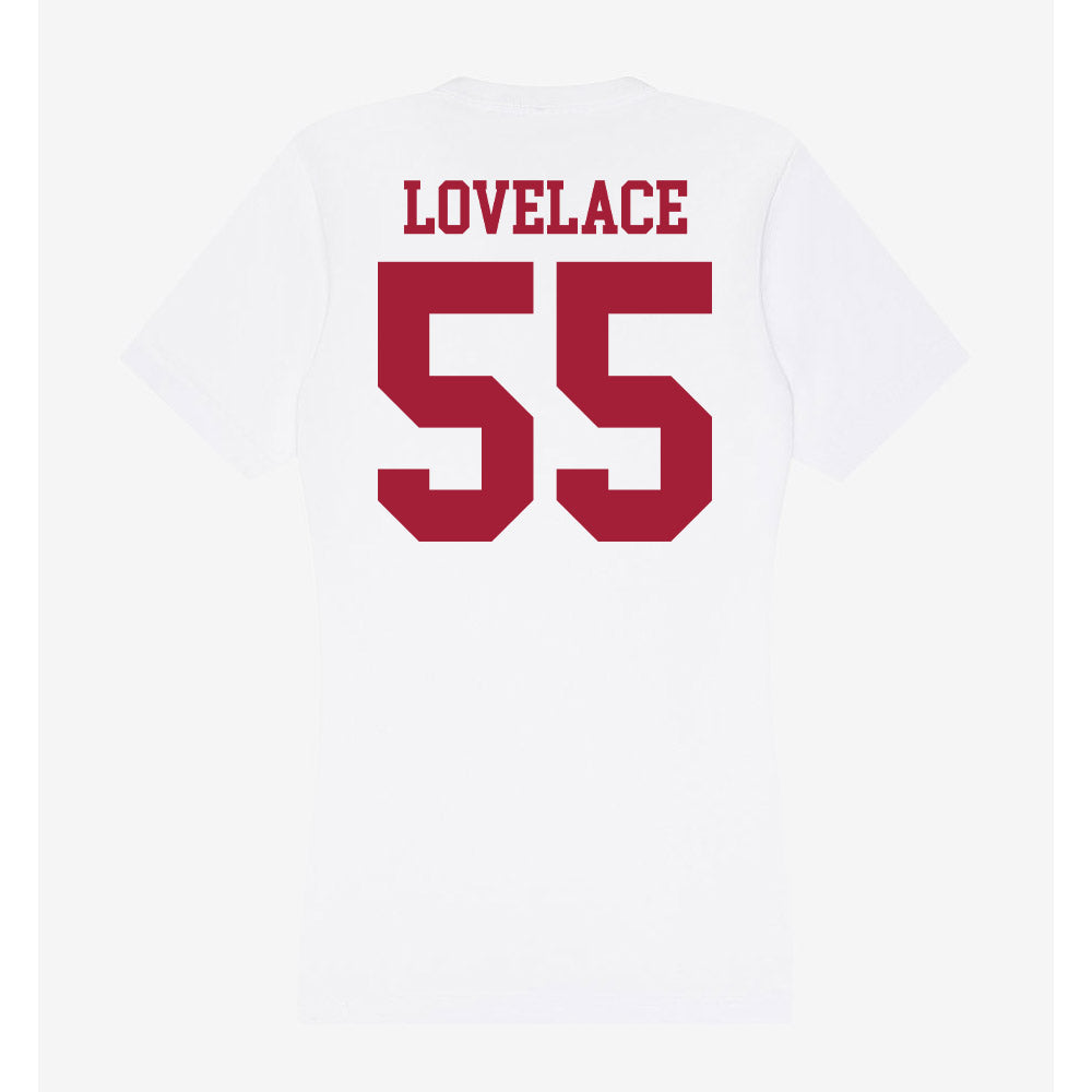Oklahoma - NCAA Men's Basketball : Reid Lovelace - Women's V-Neck T-Shirt-1