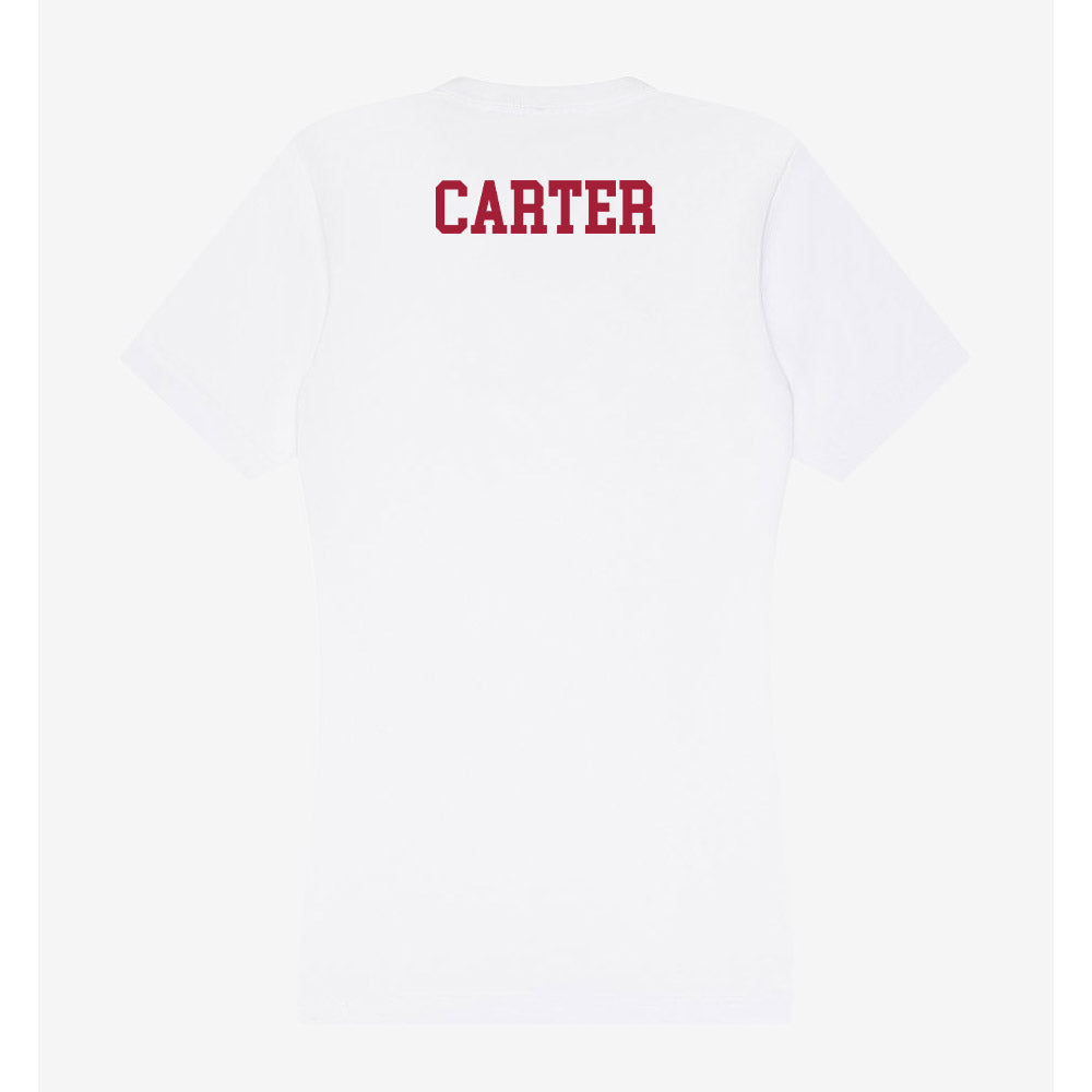 Oklahoma - NCAA Football : Jermichael Carter - Women's V-Neck T-Shirt-1