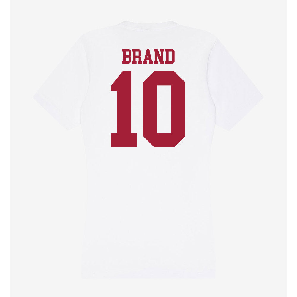 Oklahoma - NCAA Women's Soccer : Avery Brand - Women's V-Neck T-Shirt-1