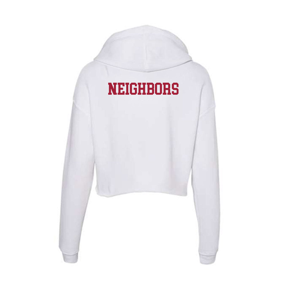 Oklahoma - NCAA Women's Track & Field : Jacelyn Neighbors - Women's Crop Fleece Hoodie-1