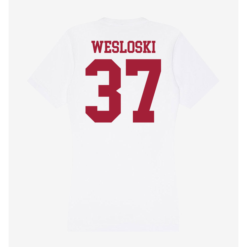 Oklahoma - NCAA Baseball : Nick Wesloski - Women's V-Neck T-Shirt-1