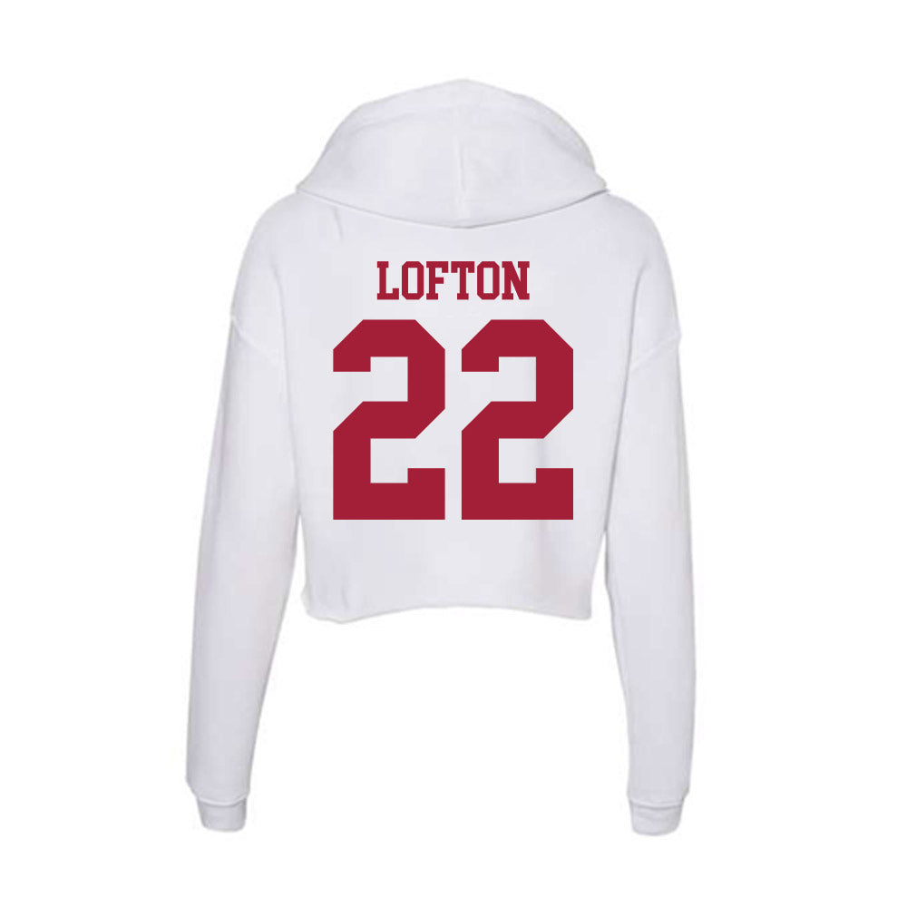 Oklahoma - NCAA Women's Basketball : Keziah Lofton - Women's Crop Fleece Hoodie-1