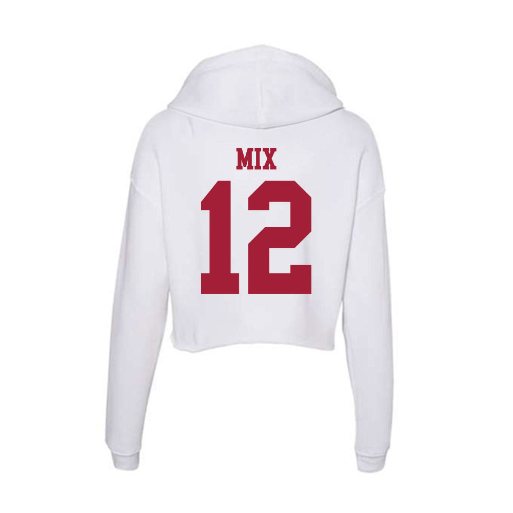 Oklahoma - NCAA Football : Ryder Mix - Women's Crop Fleece Hoodie-1