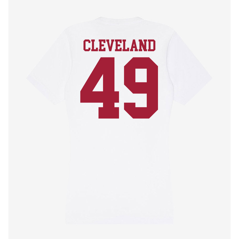 Oklahoma - NCAA Baseball : Jackson Cleveland - Women's V-Neck T-Shirt-1