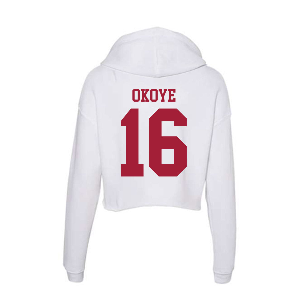 Oklahoma - NCAA Football : Danny Okoye - Women's Crop Fleece Hoodie-1