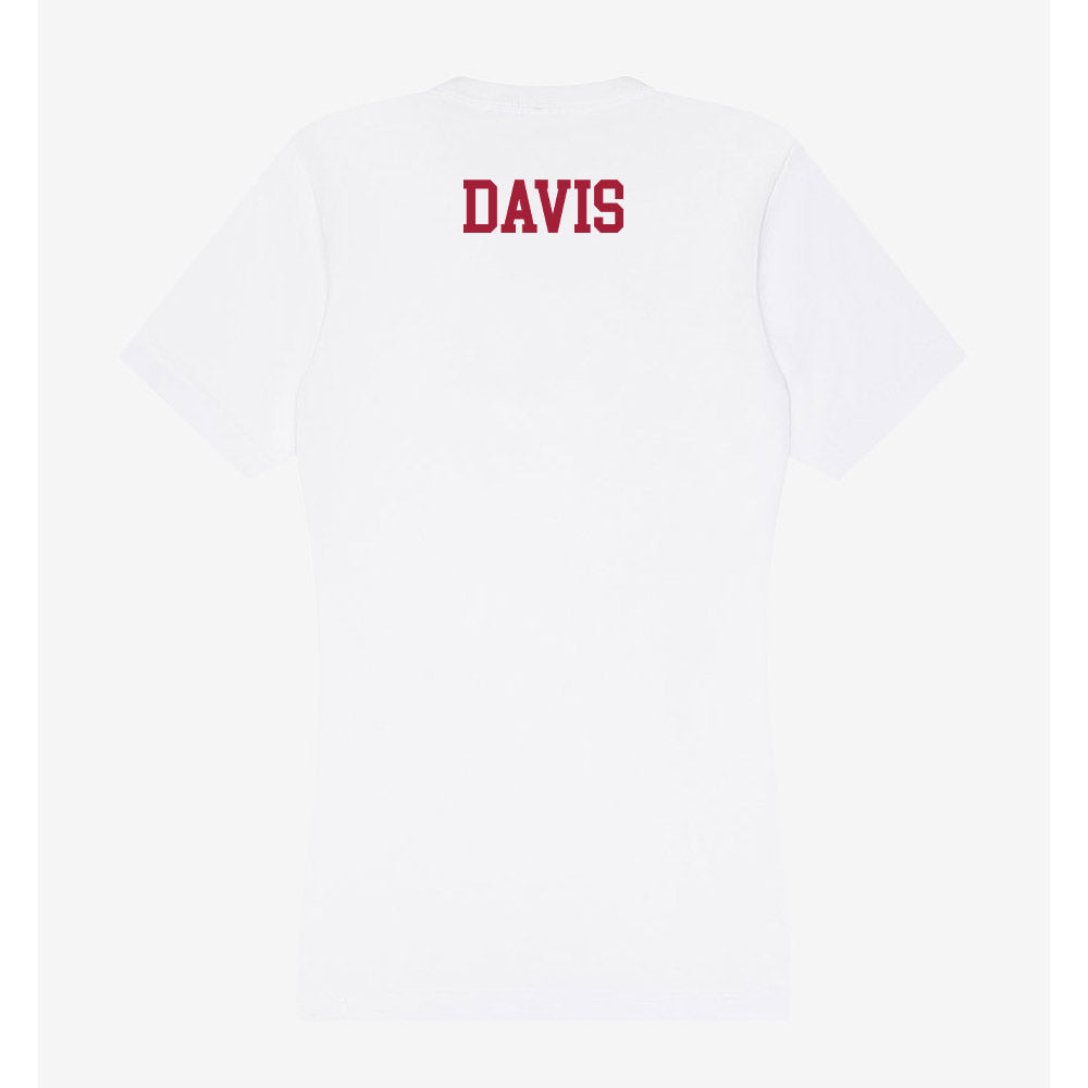 Oklahoma - NCAA Men's Track & Field : Andrew Davis - Women's V-Neck T-Shirt-1