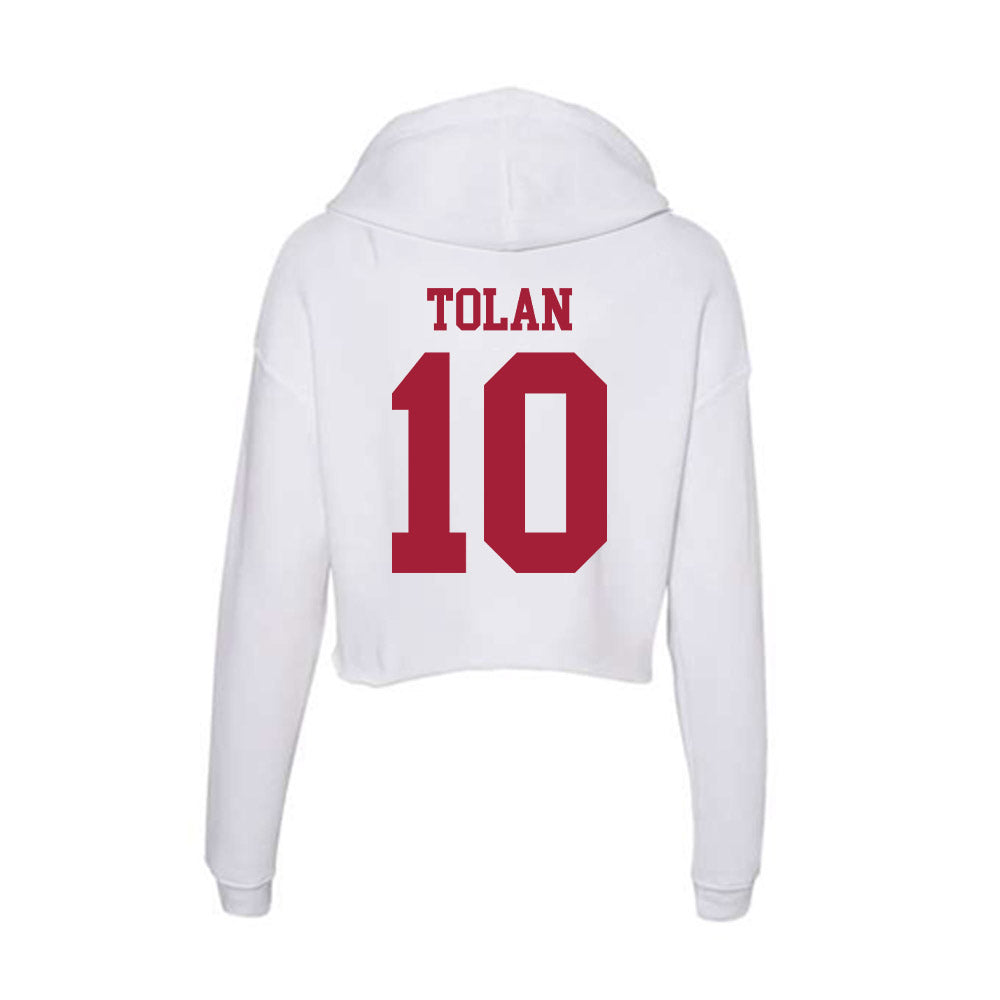 Oklahoma - NCAA Women's Basketball : Emma Tolan - Women's Crop Fleece Hoodie-1