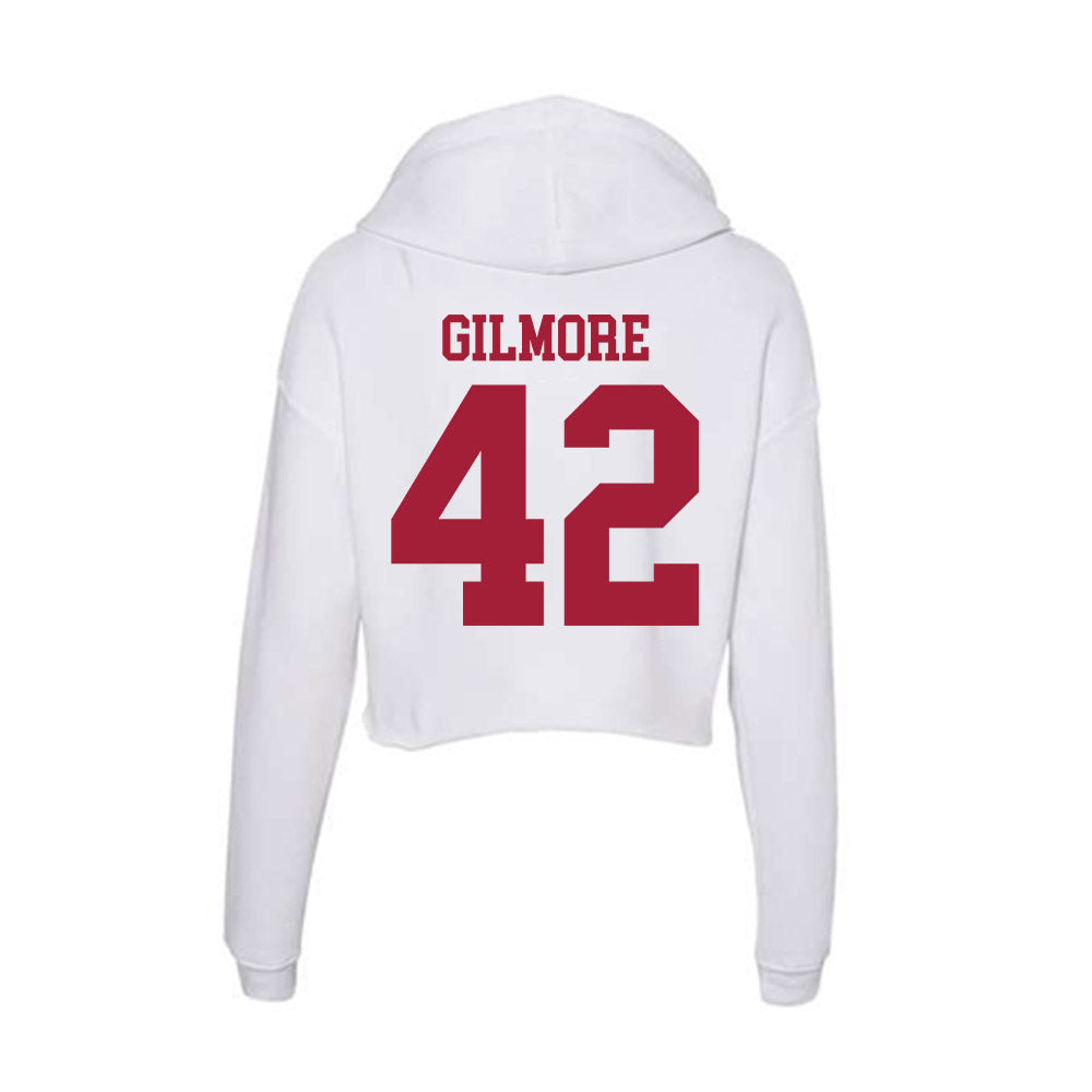 Oklahoma - NCAA Football : Wyatt Gilmore - Women's Crop Fleece Hoodie-1
