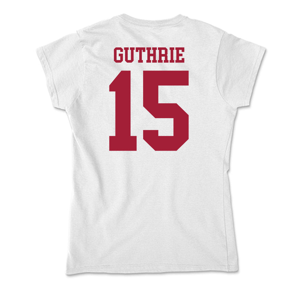 Oklahoma - NCAA Women's Soccer : Aly Guthrie - Soft Style Women’s T-Shirt-1