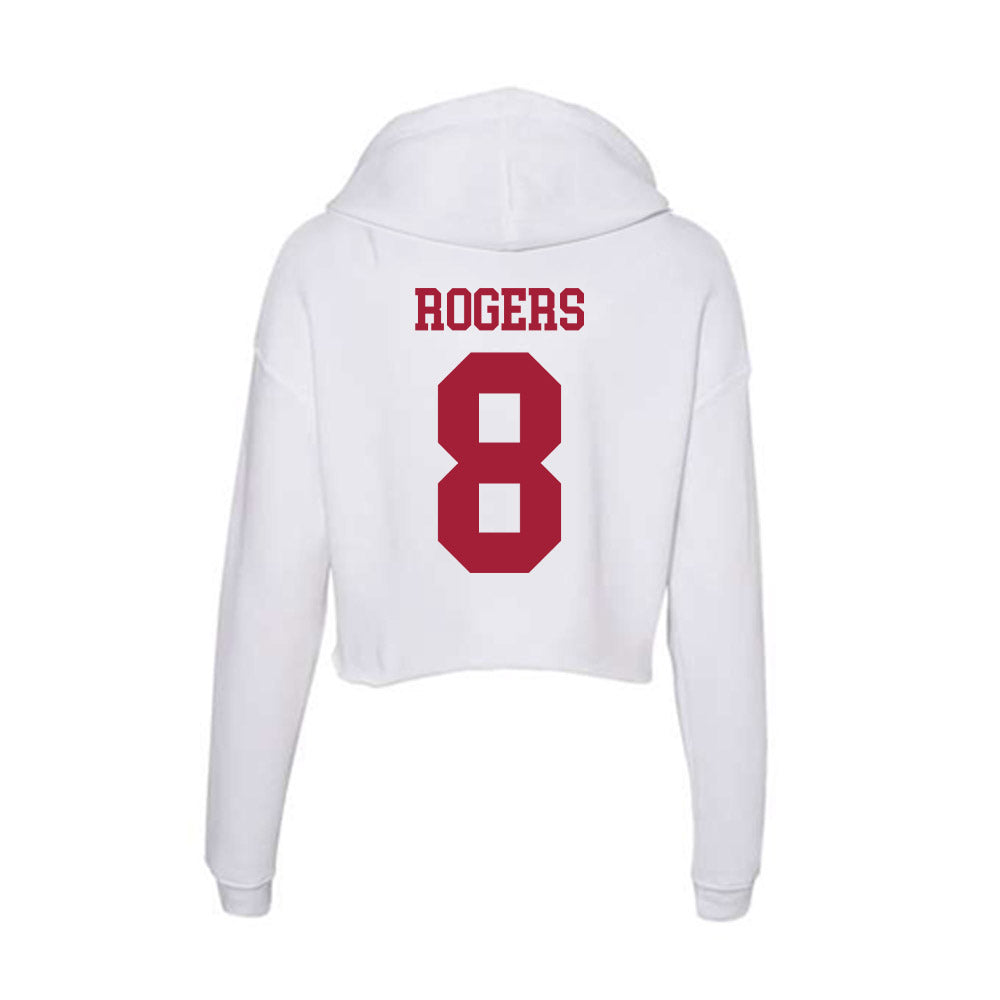 Oklahoma - NCAA Men's Basketball : Kai Rogers - Women's Crop Fleece Hoodie-1