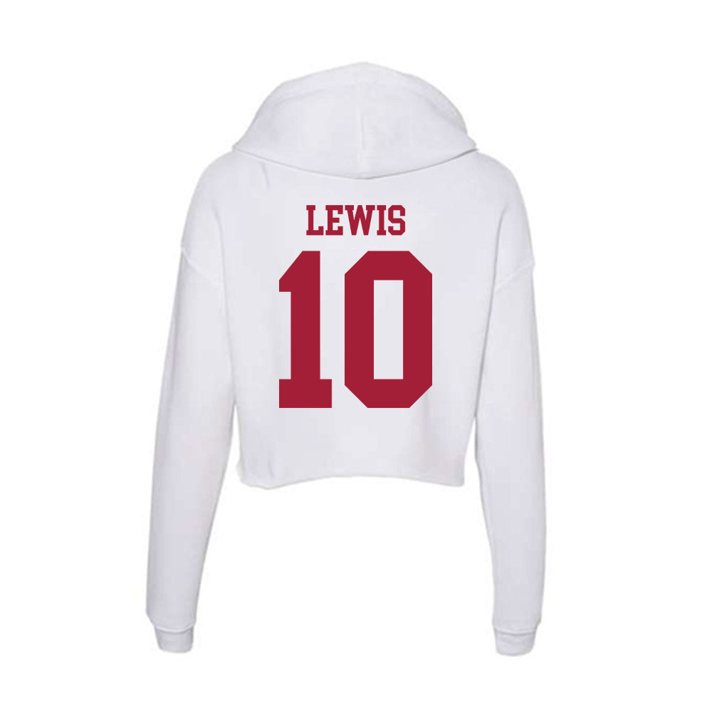 Oklahoma - NCAA Football : Kip Lewis - Women's Crop Fleece Hoodie-1