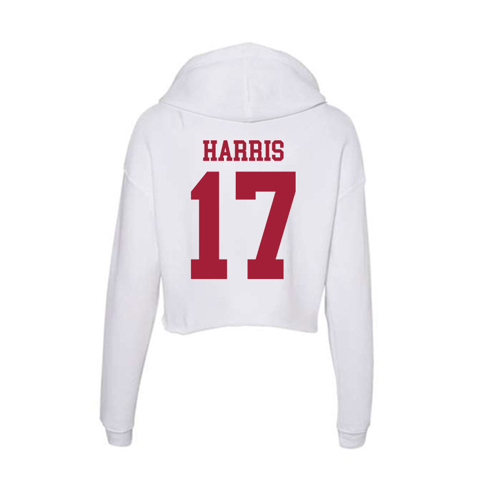Oklahoma - NCAA Baseball : Dasan Harris - Women's Crop Fleece Hoodie-1