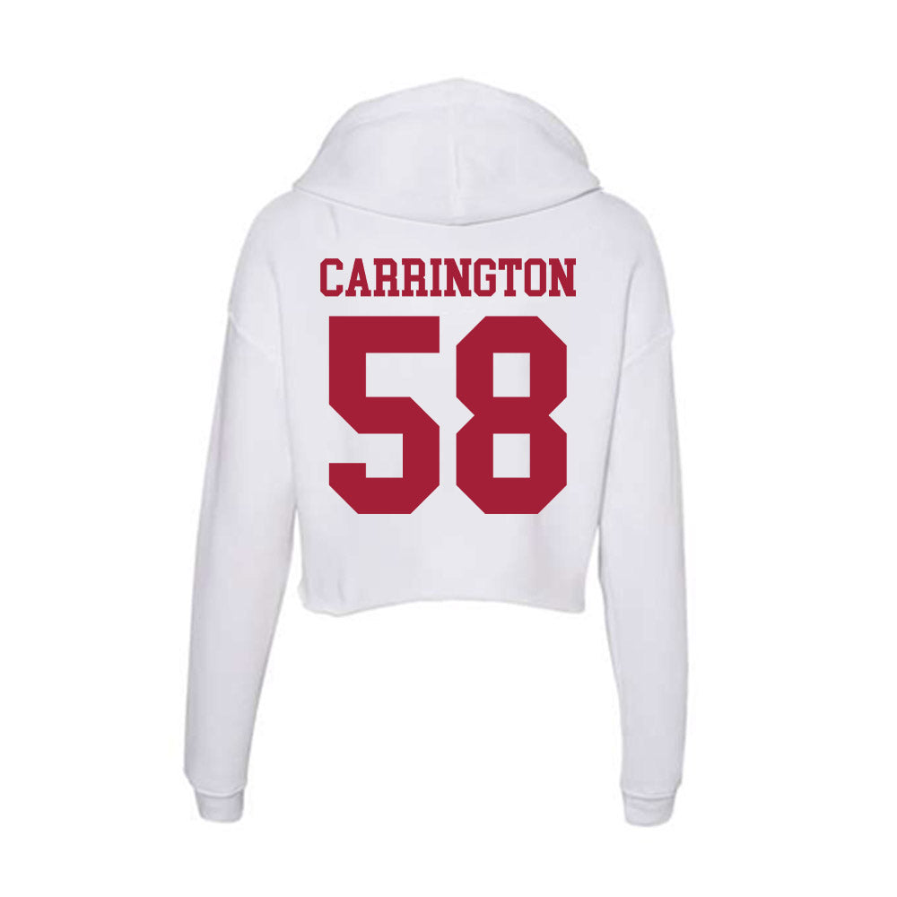 Oklahoma - NCAA Football : James Carrington - Women's Crop Fleece Hoodie-1