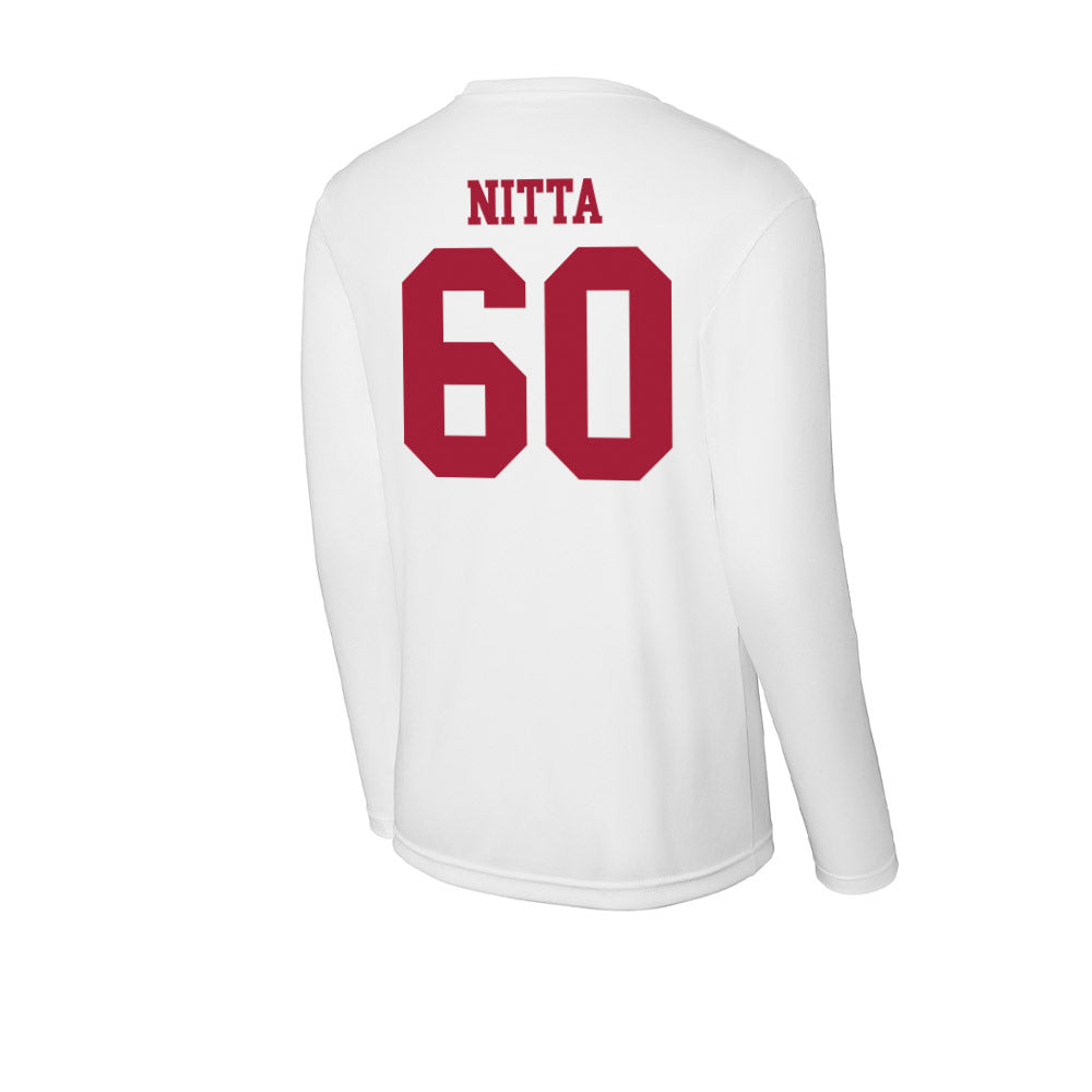 Oklahoma - NCAA Football : Caleb Nitta - Activewear Long Sleeve T-Shirt-1