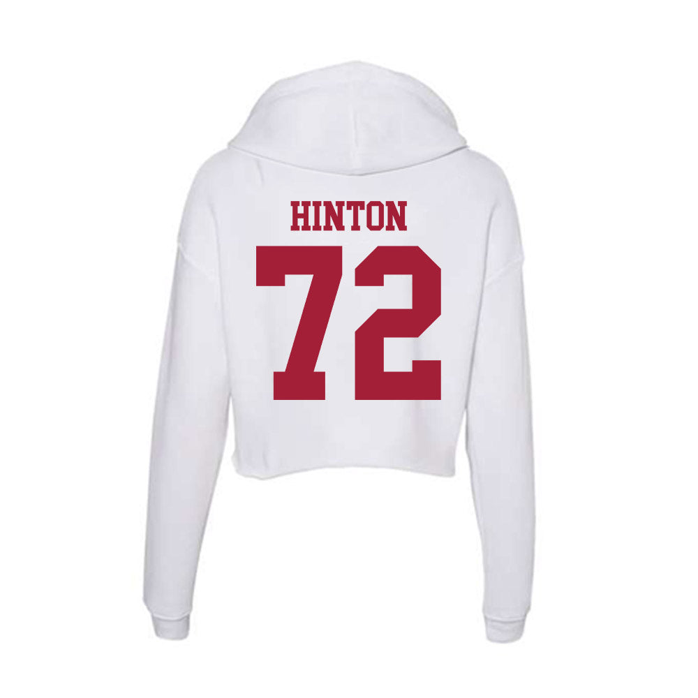 Oklahoma - NCAA Football : Fred Hinton - Women's Crop Fleece Hoodie-1