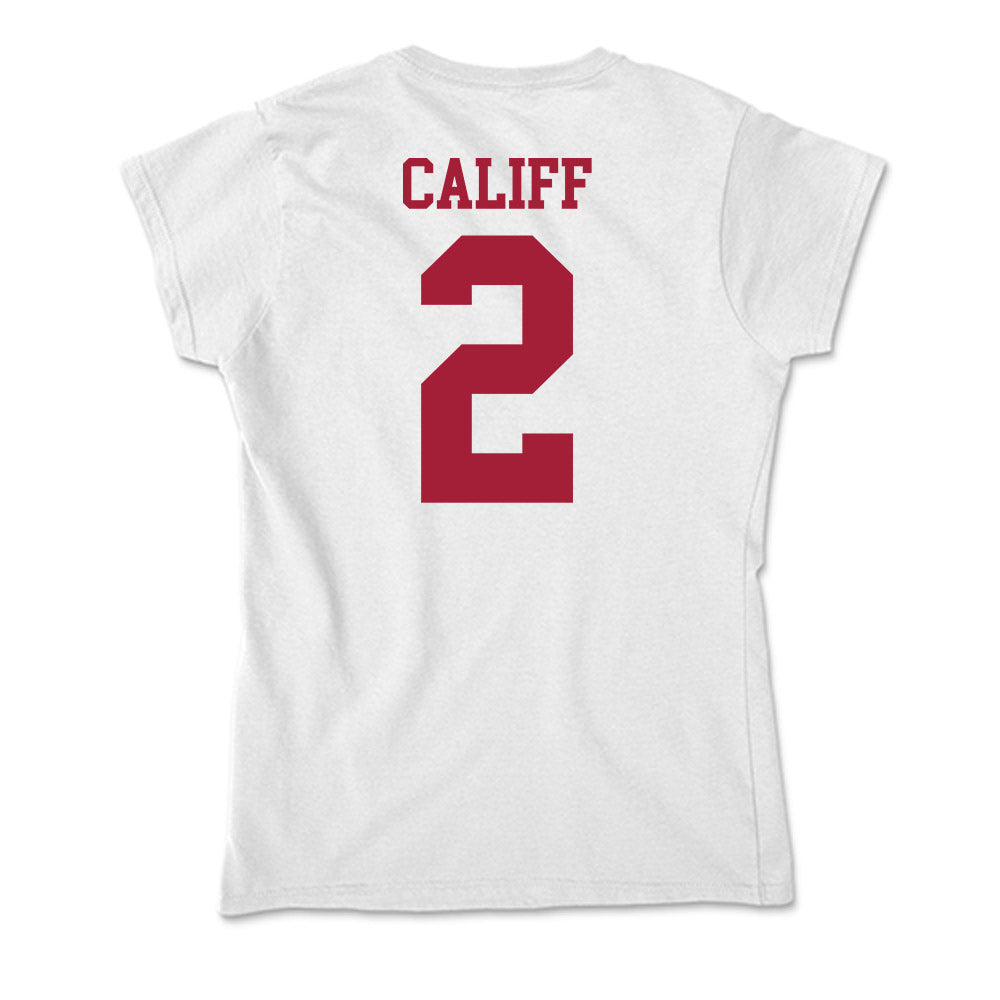 Oklahoma - NCAA Women's Soccer : Paige Califf - Soft Style Women’s T-Shirt-1