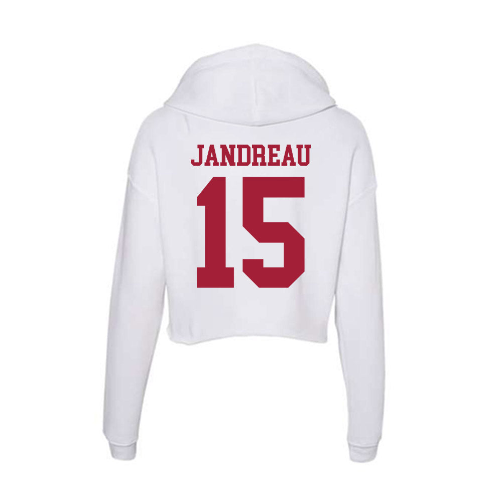 Oklahoma - NCAA Football : Beau Jandreau - Women's Crop Fleece Hoodie-1