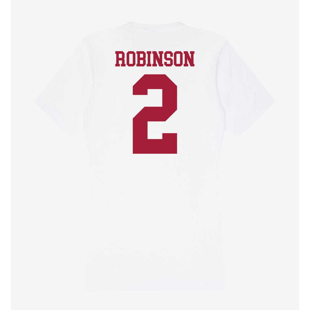 Oklahoma - NCAA Football : Omarion Robinson - Women's V-Neck T-Shirt-1