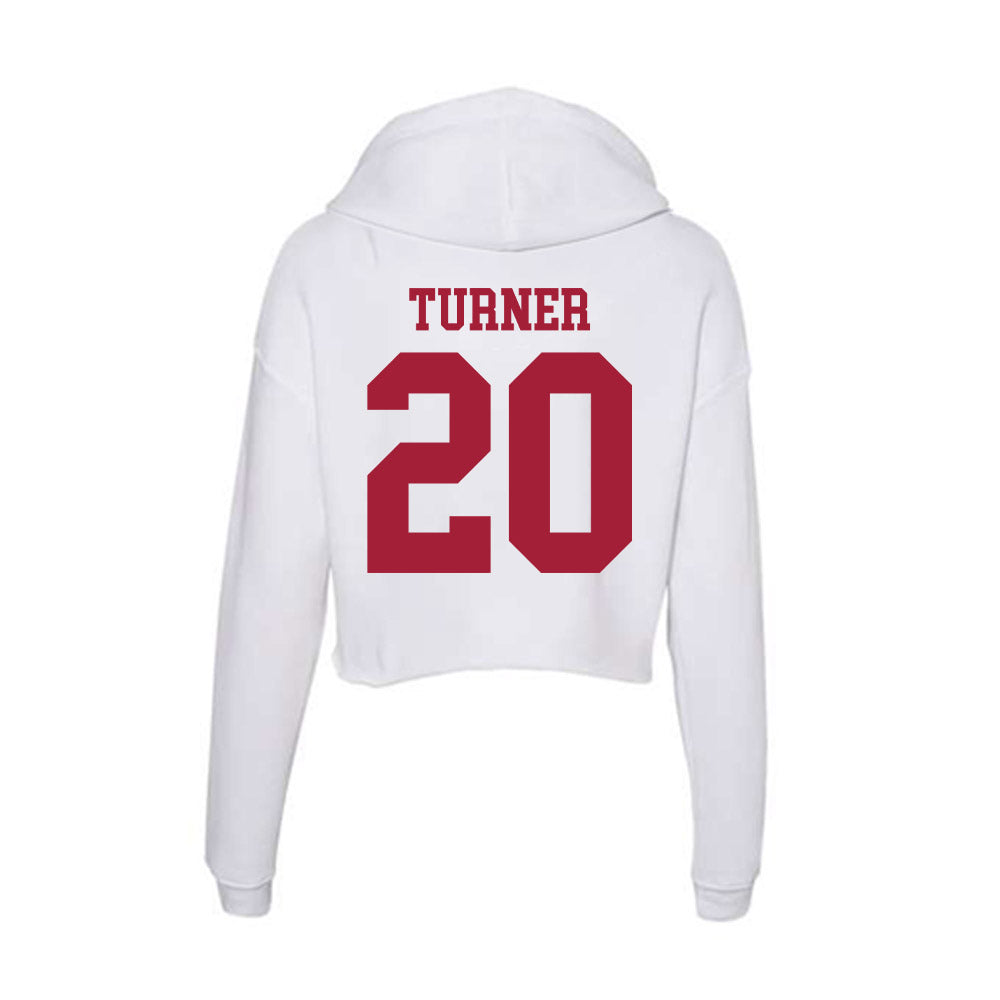 Oklahoma - NCAA Women's Soccer : Landrey Turner - Women's Crop Fleece Hooded Sweatshirt-1
