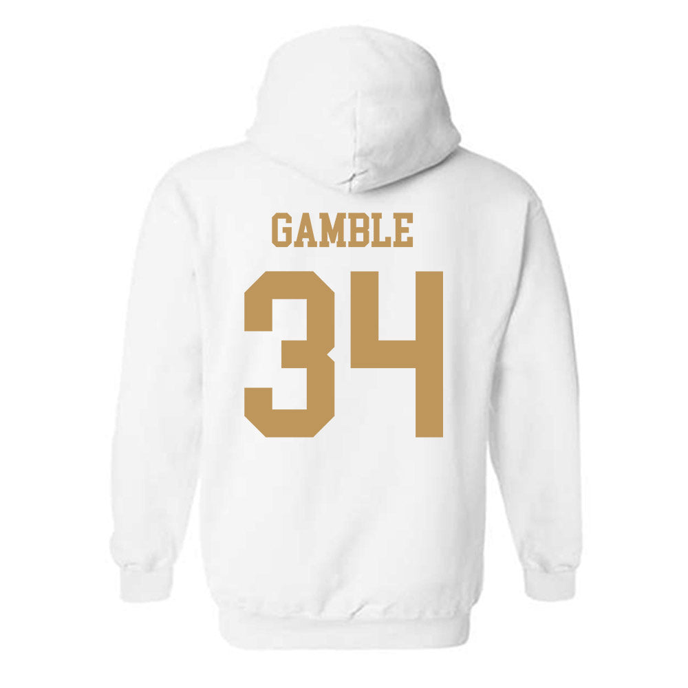 Georgia Tech - NCAA Football : CJ Gamble - Classic Shersey Hooded Sweatshirt-1