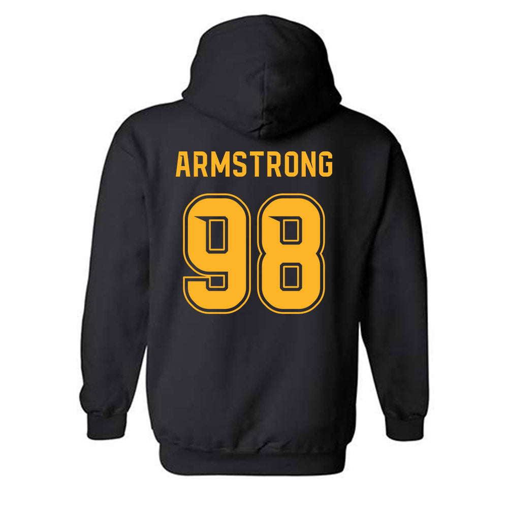 Baylor - NCAA Football : Rhett Armstrong - Blackout Shersey Hooded Sweatshirt-1