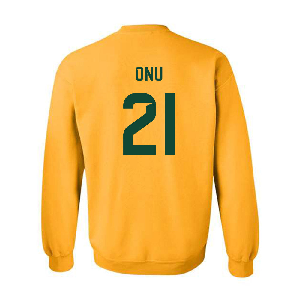 Baylor - NCAA Football : Bo Onu - Go Gold Shersey Crewneck Sweatshirt-1