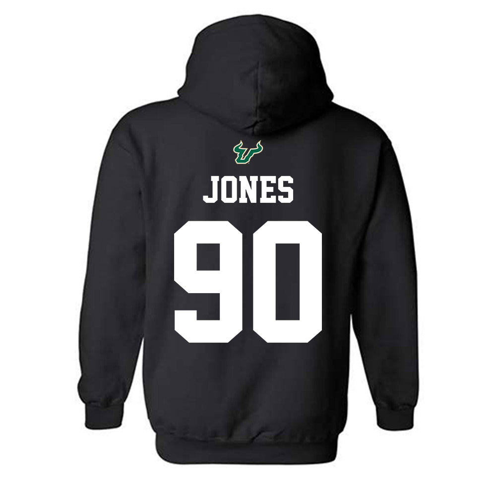 USF - NCAA Football : Terrell Jones - Back in Black Shersey Hooded Sweatshirt-1