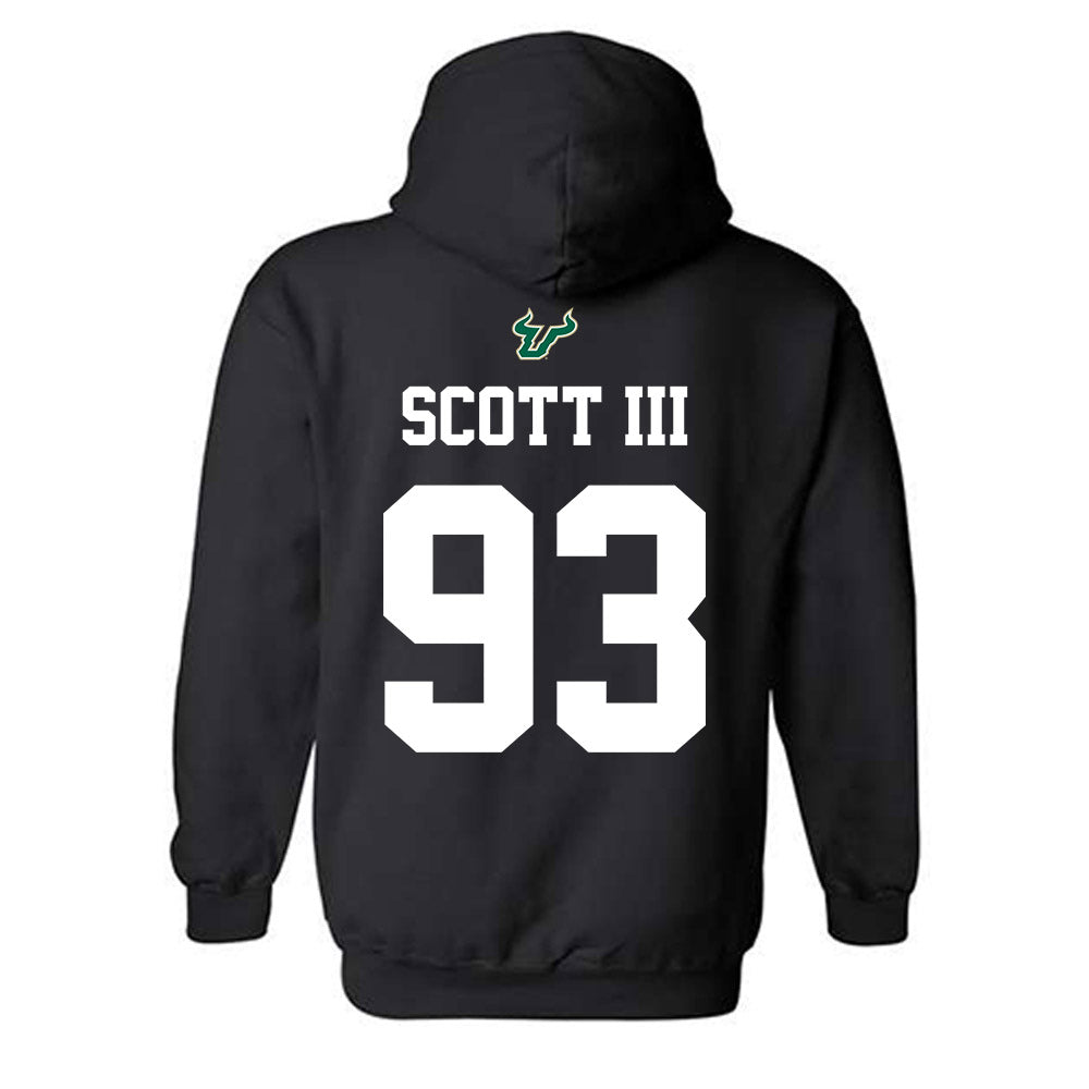 USF - NCAA Football : Richard Scott III - Back in Black Shersey Hooded Sweatshirt-1