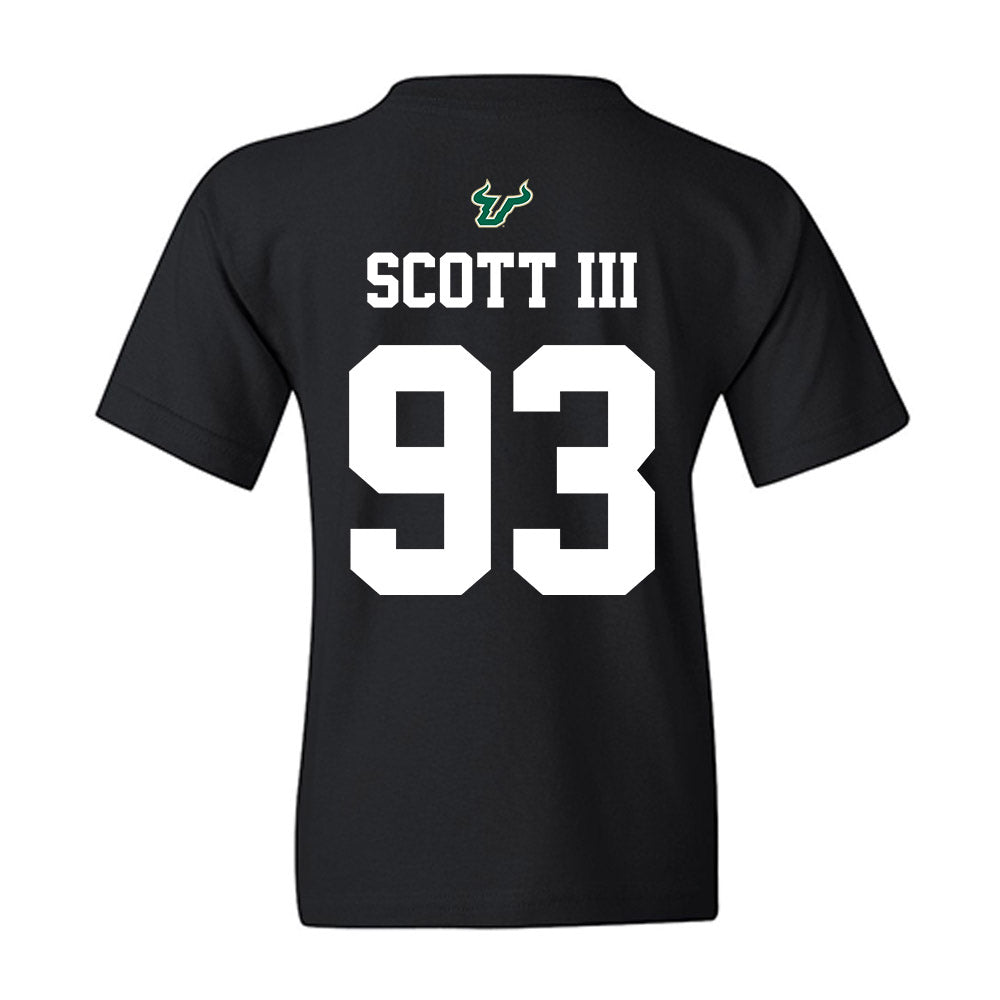 USF - NCAA Football : Richard Scott III - Back in Black Shersey Youth T-Shirt-1