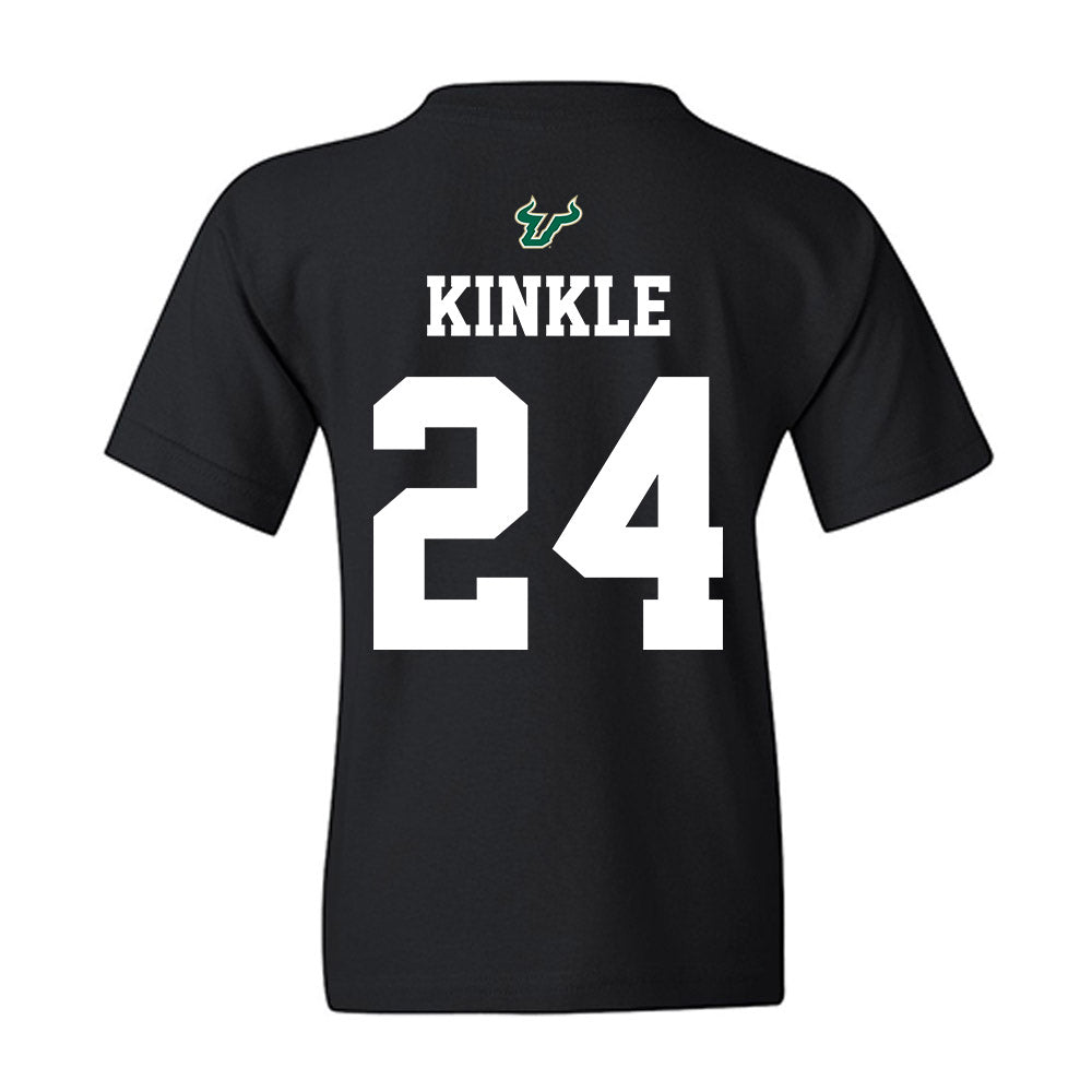 USF - NCAA Football : Tray Kinkle - Back in Black Shersey Youth T-Shirt-1