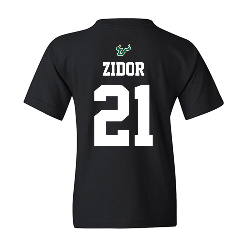 USF - NCAA Football : Victor Zidor - Back in Black Shersey Youth T-Shirt-1