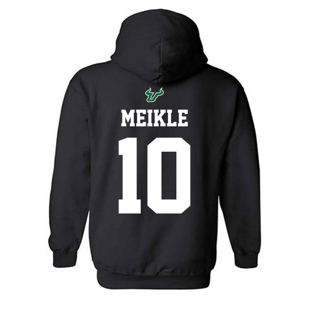 USF - NCAA Football : Shamar Meikle - Back in Black Shersey Hooded Sweatshirt-1