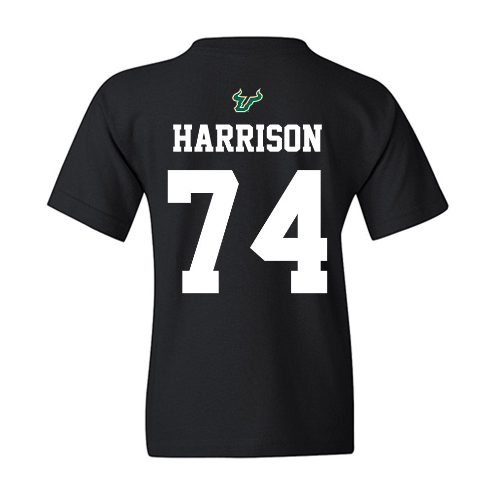 USF - NCAA Football : Jordan Harrison - Back in Black Shersey Youth T-Shirt-1