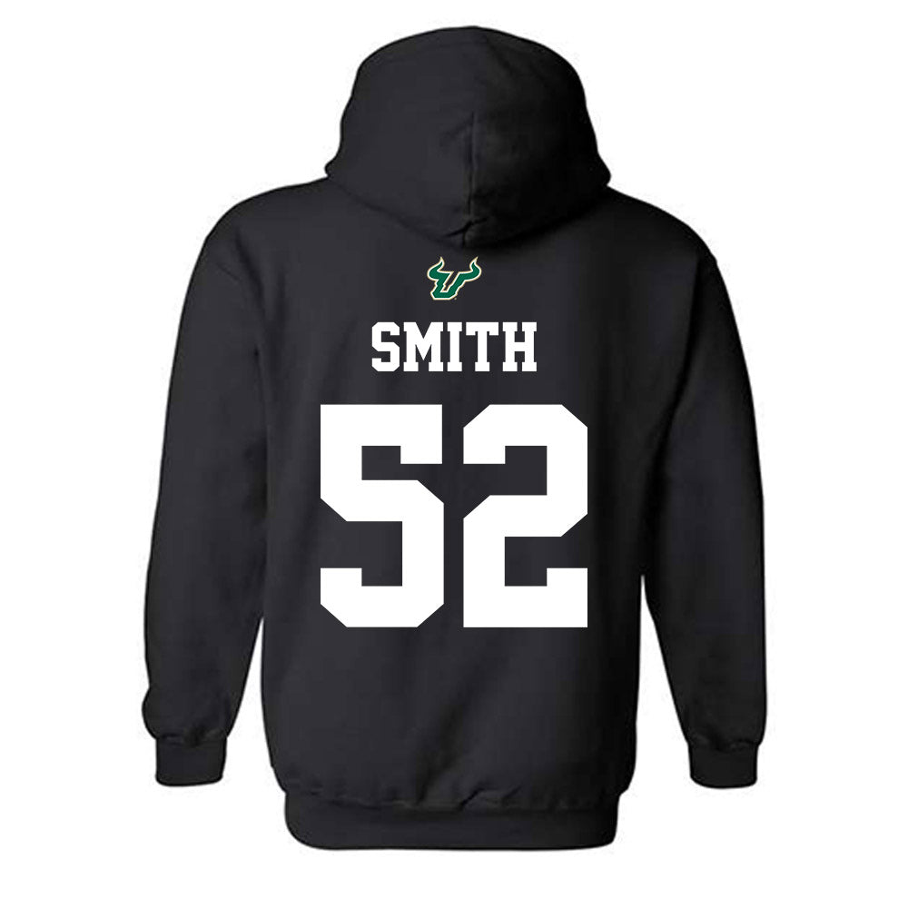 USF - NCAA Football : Christian Smith - Back in Black Shersey Hooded Sweatshirt-1