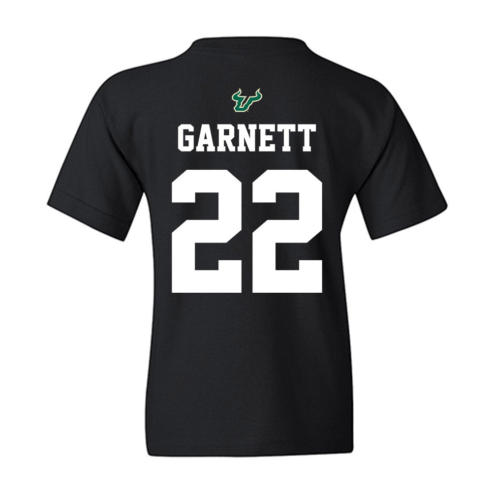 USF - NCAA Football : Chase Garnett - Back in Black Shersey Youth T-Shirt-1