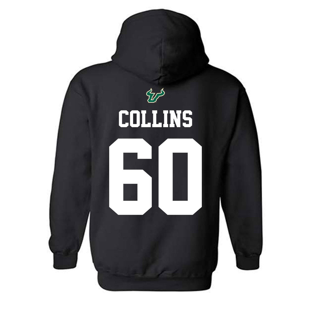 USF - NCAA Football : Khalil Collins - Back in Black Shersey Hooded Sweatshirt-1