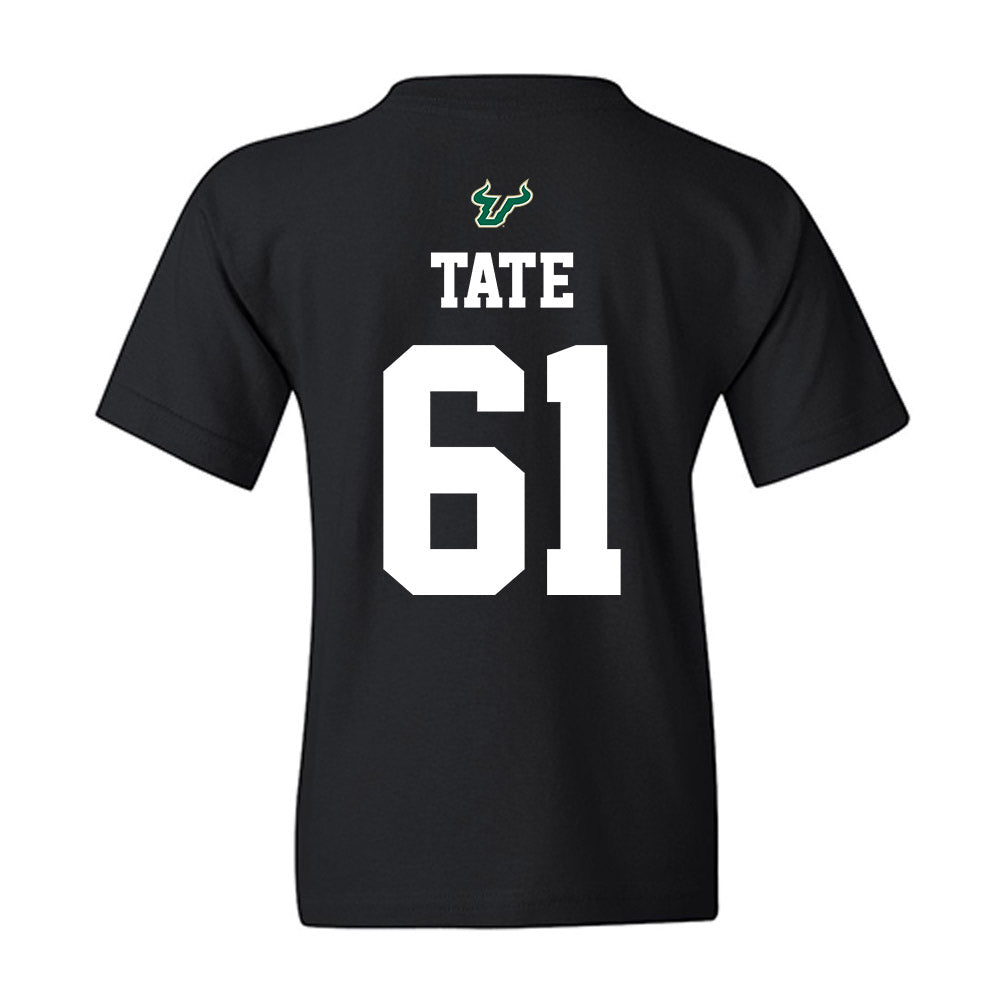 USF - NCAA Football : Julius Tate - Back in Black Shersey Youth T-Shirt-1
