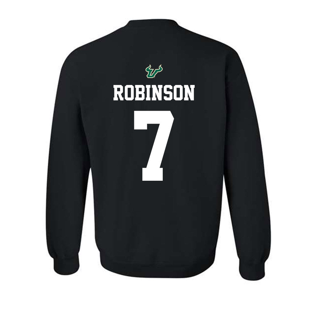 USF - NCAA Football : Sam Robinson - Back in Black Shersey Crewneck Sweatshirt-1
