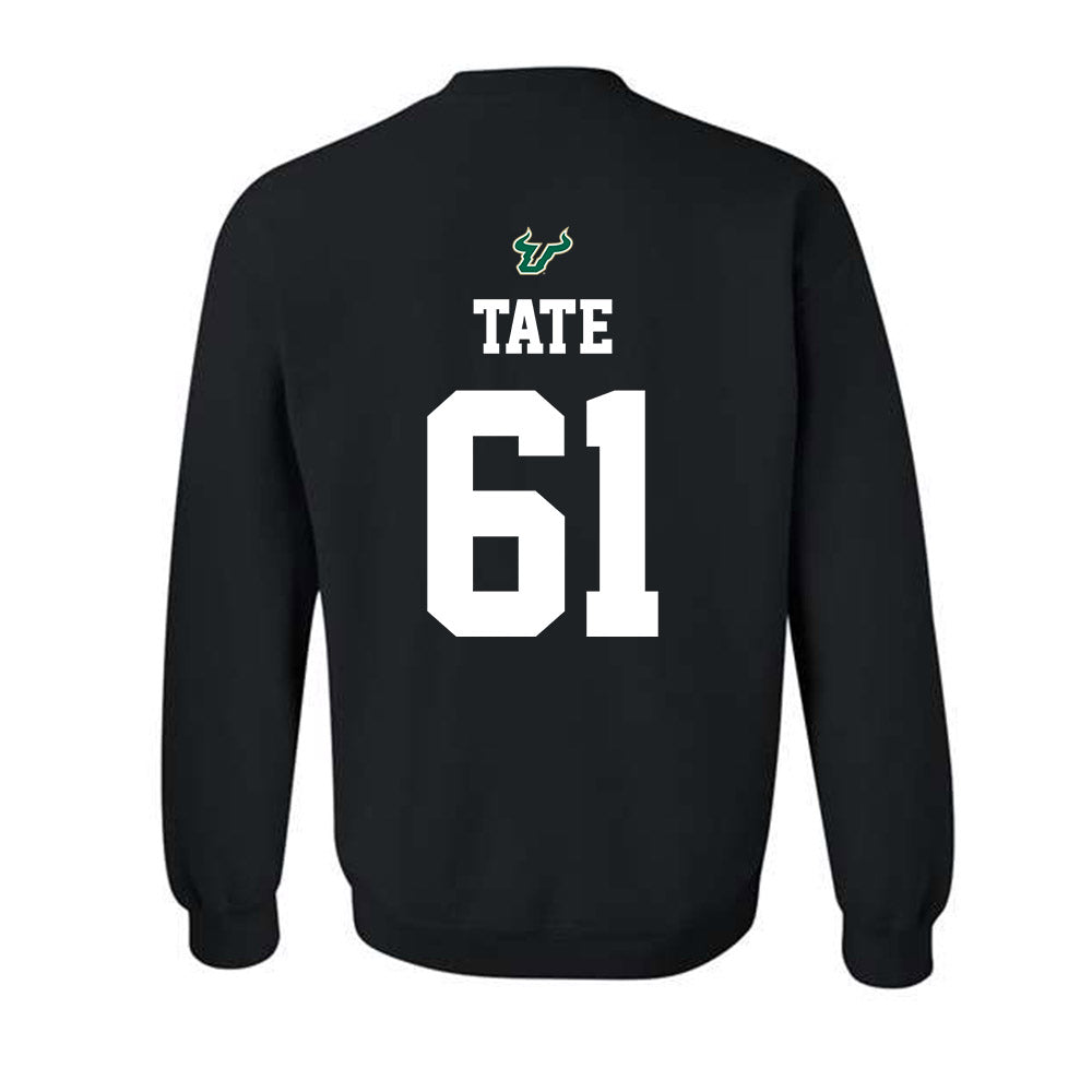 USF - NCAA Football : Julius Tate - Back in Black Shersey Crewneck Sweatshirt-1