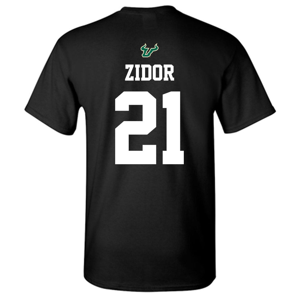 USF - NCAA Football : Victor Zidor - Back in Black Shersey T-Shirt-1