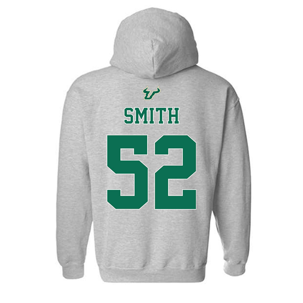 USF - NCAA Football : Christian Smith - Bay Day Shersey Hooded Sweatshirt-1