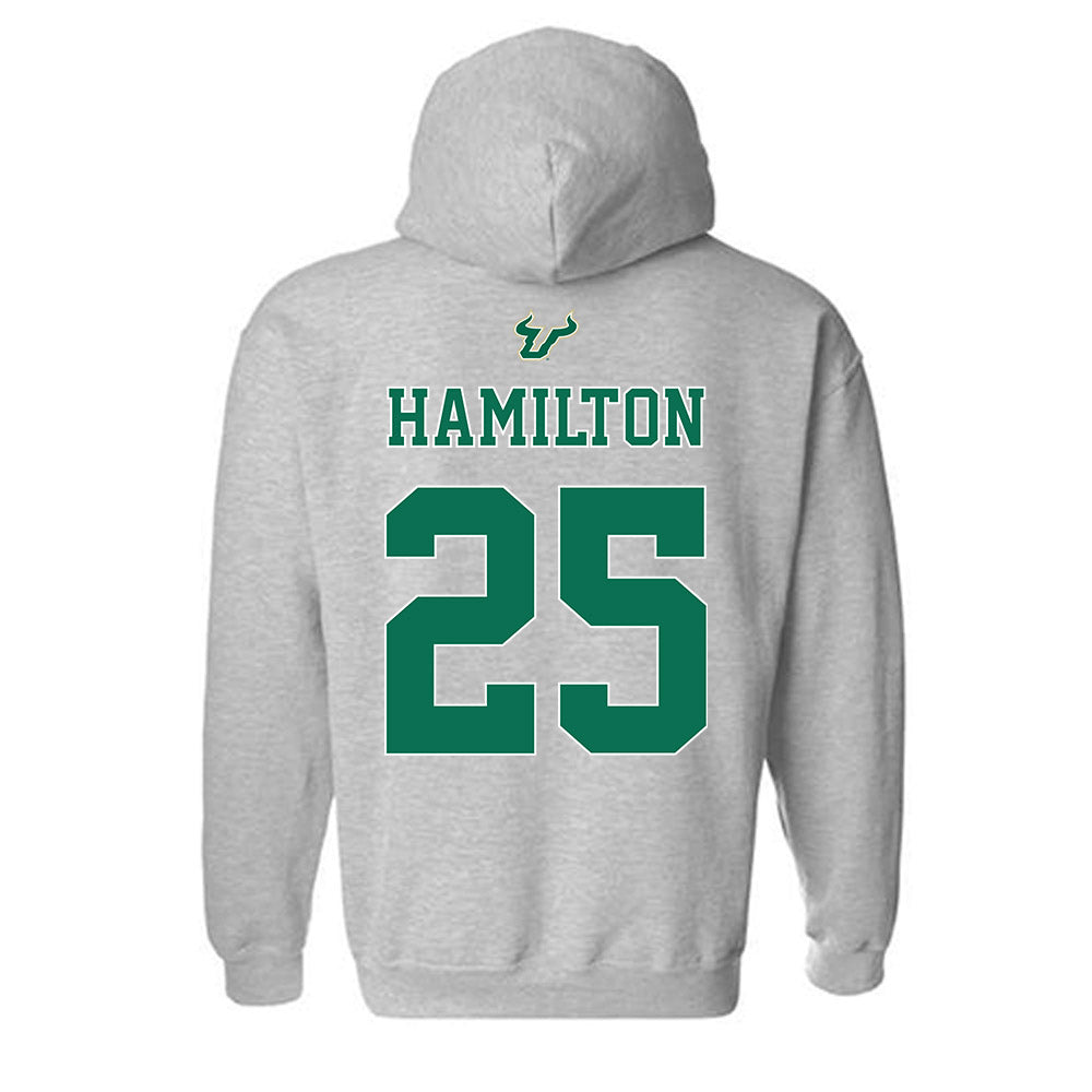 USF - NCAA Football : Zavier Hamilton - Bay Day Shersey Hooded Sweatshirt-1