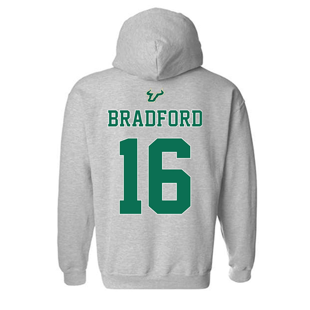 USF - NCAA Football : Jayden Bradford - Bay Day Shersey Hooded Sweatshirt-1