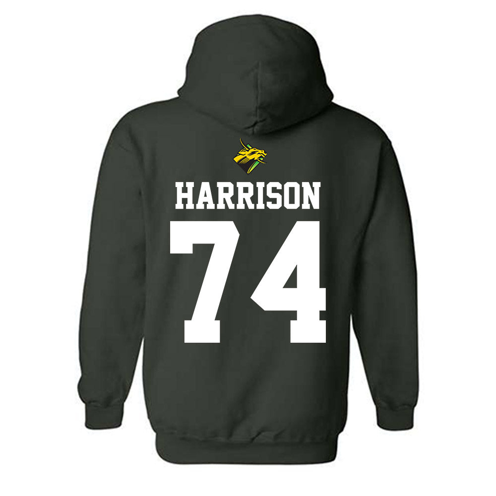 USF - NCAA Football : Jordan Harrison - Flashback Friday Shersey Hooded Sweatshirt-1