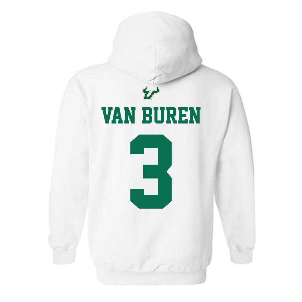USF - NCAA Football : Michael Van Buren - Homecoming Shersey Hooded Sweatshirt-1