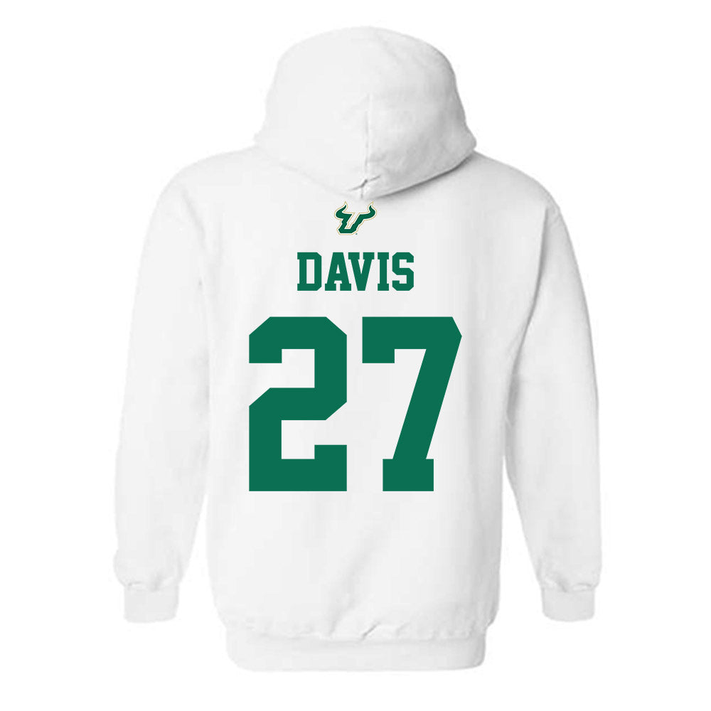 USF - NCAA Football : Jayden Davis - Homecoming Shersey Hooded Sweatshirt-1