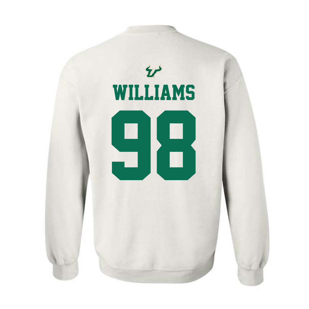 USF - NCAA Football : Marcus Williams - Homecoming Shersey Crewneck Sweatshirt-1