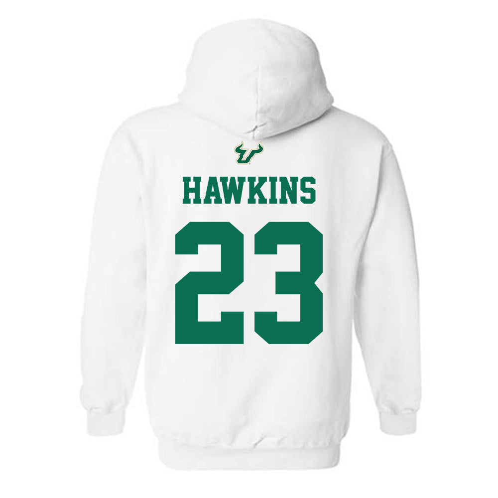 USF - NCAA Football : Cedrick Hawkins - Homecoming Shersey Hooded Sweatshirt-1