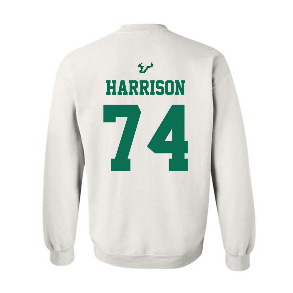 USF - NCAA Football : Jordan Harrison - Homecoming Shersey Crewneck Sweatshirt-1