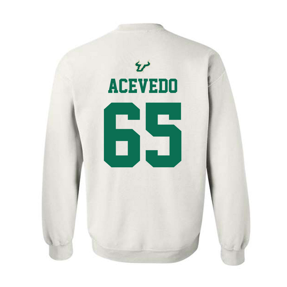 USF - NCAA Football : Jaylin Acevedo - Homecoming Shersey Crewneck Sweatshirt-1